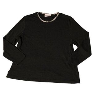 Peterpopovitch Vintage Decorative Collar Long Sleeve Sweater